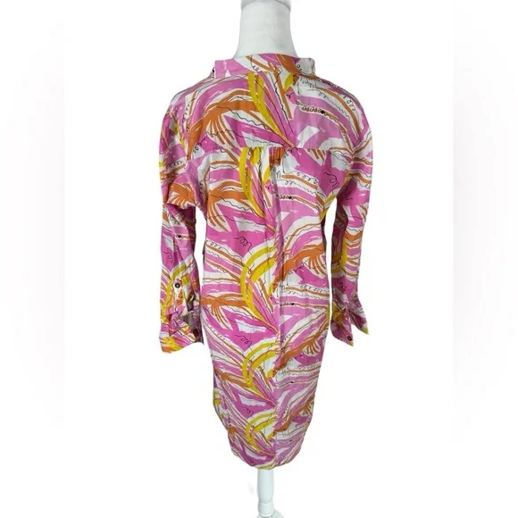 Vera for Anthropologie Spring Dress Maximalist Oversized Artsy Abstract 1990s XS - Picture 9 of 16